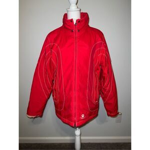 Women's Vtg Y2K American Eagle Jacket XL Red Coat KC Chiefs